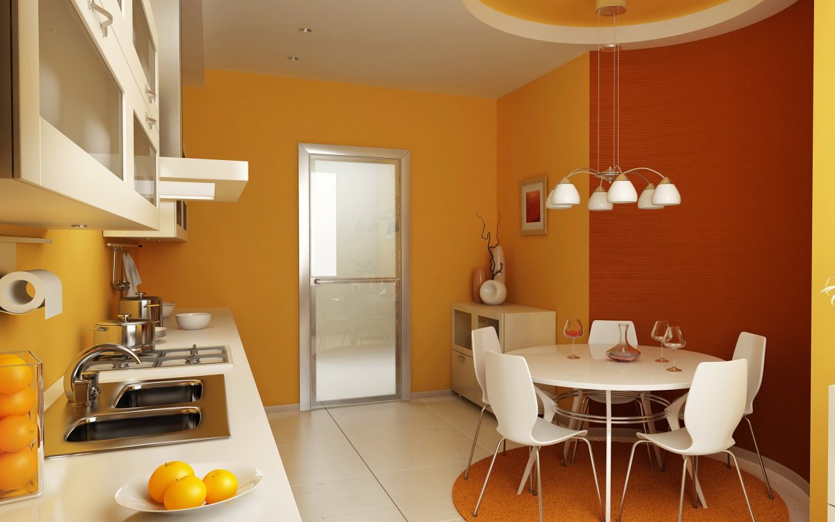 Стулья для кухни оранжевого цвета