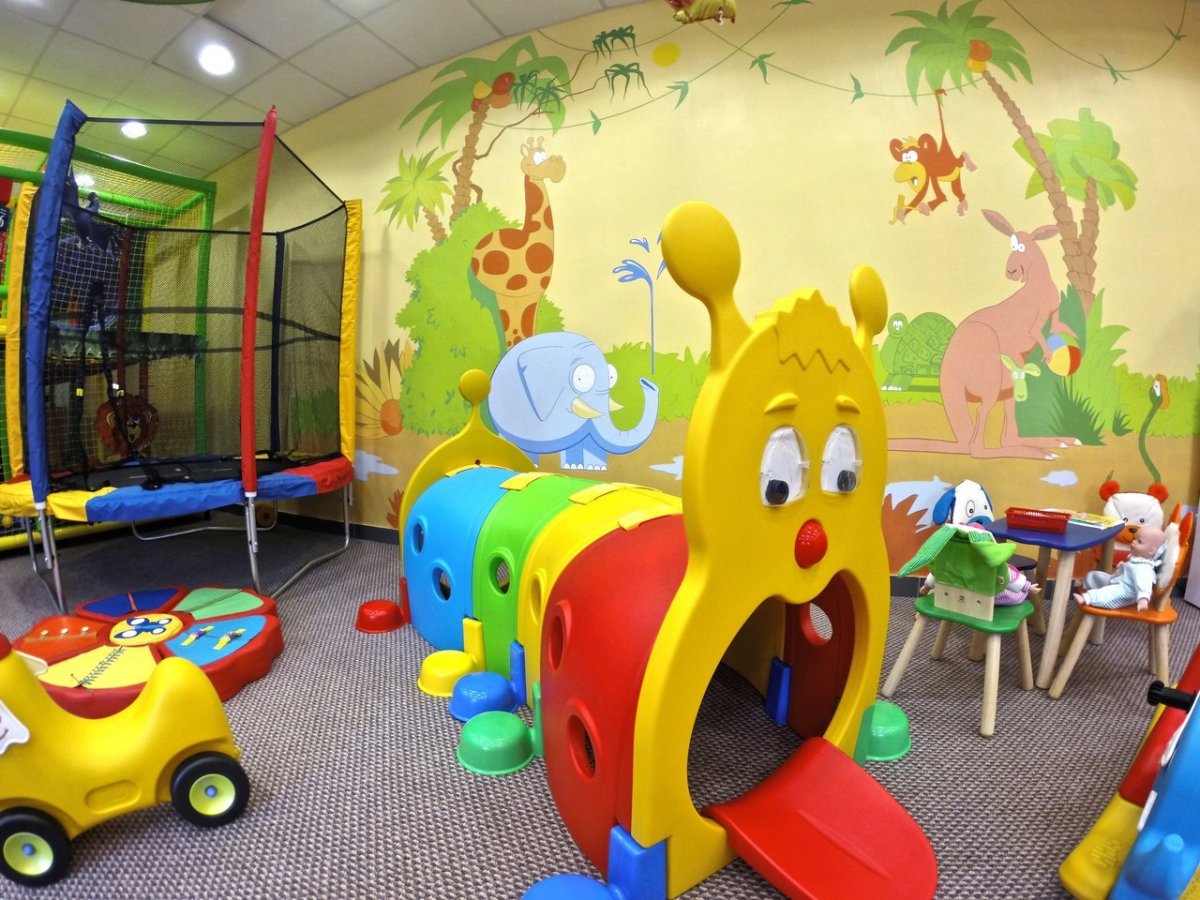 Комната для развлечений в детском саду