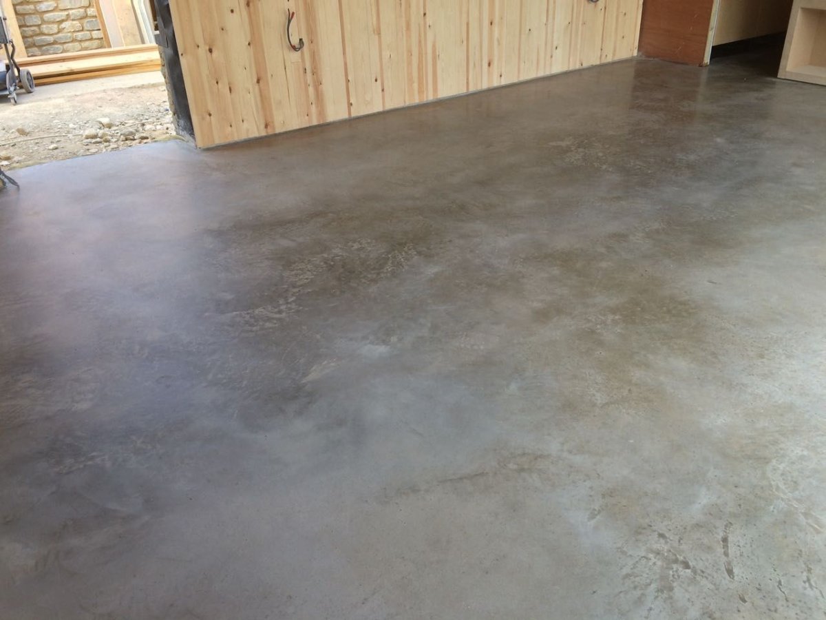 Шлифованный бетонный пол
