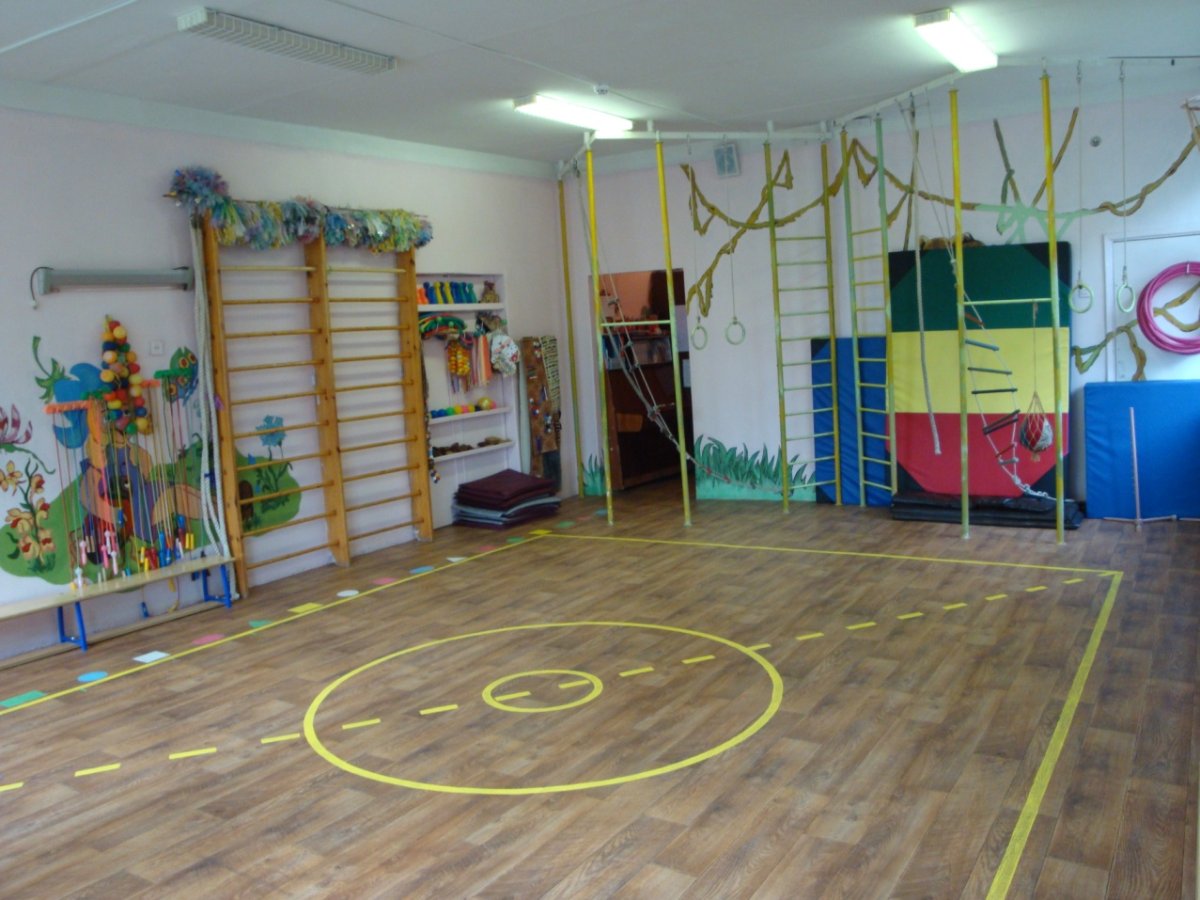 Разметка спортивного зала в детском саду