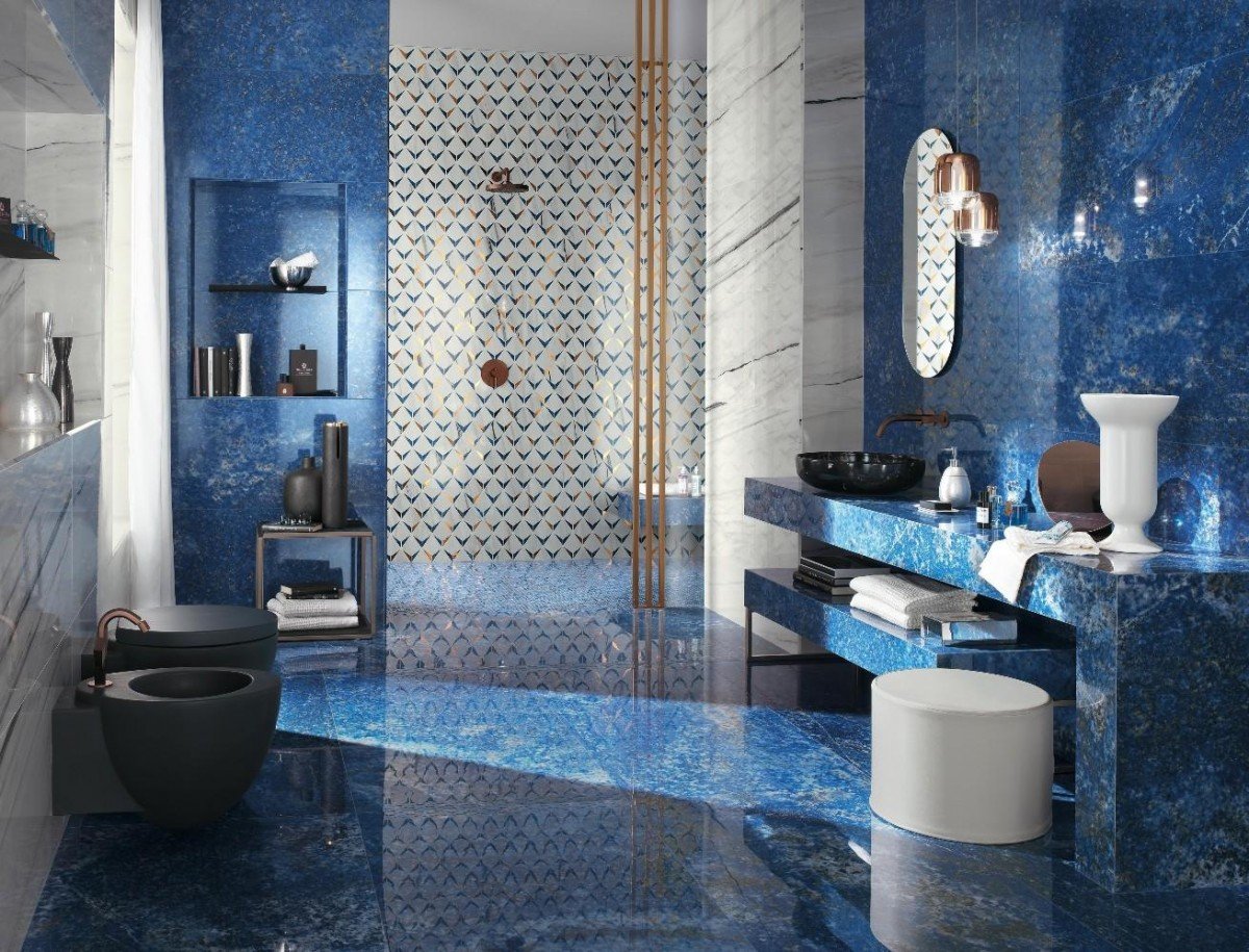 Напольная плитка мозаика для ванной