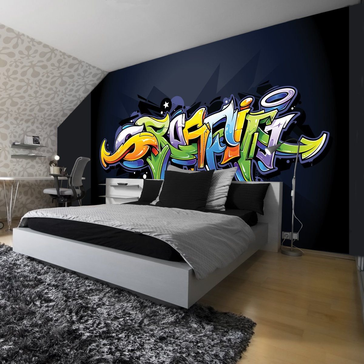 Комната в стиле граффити