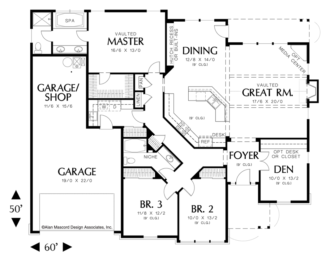 Планировка дома в американском стиле