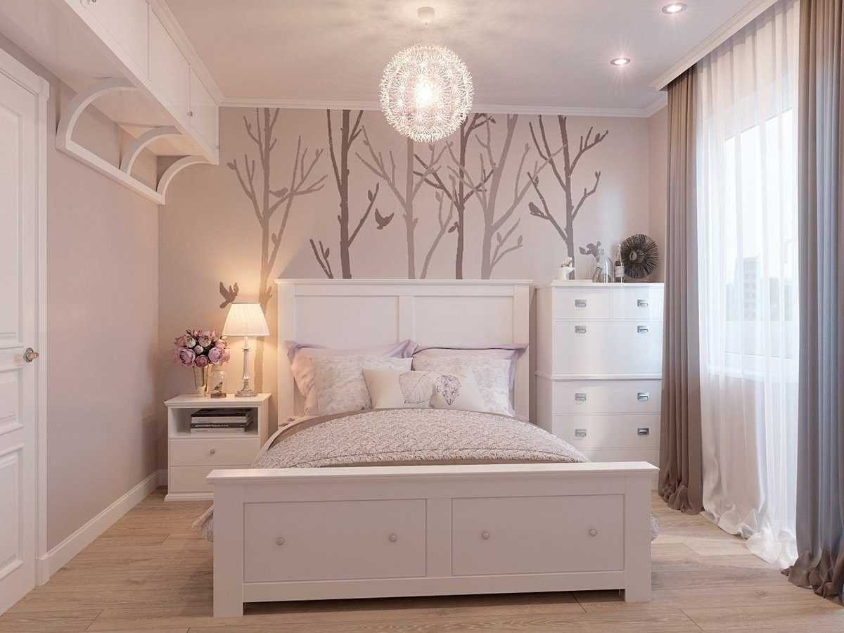 Дизайн спальни со светлой мебелью
