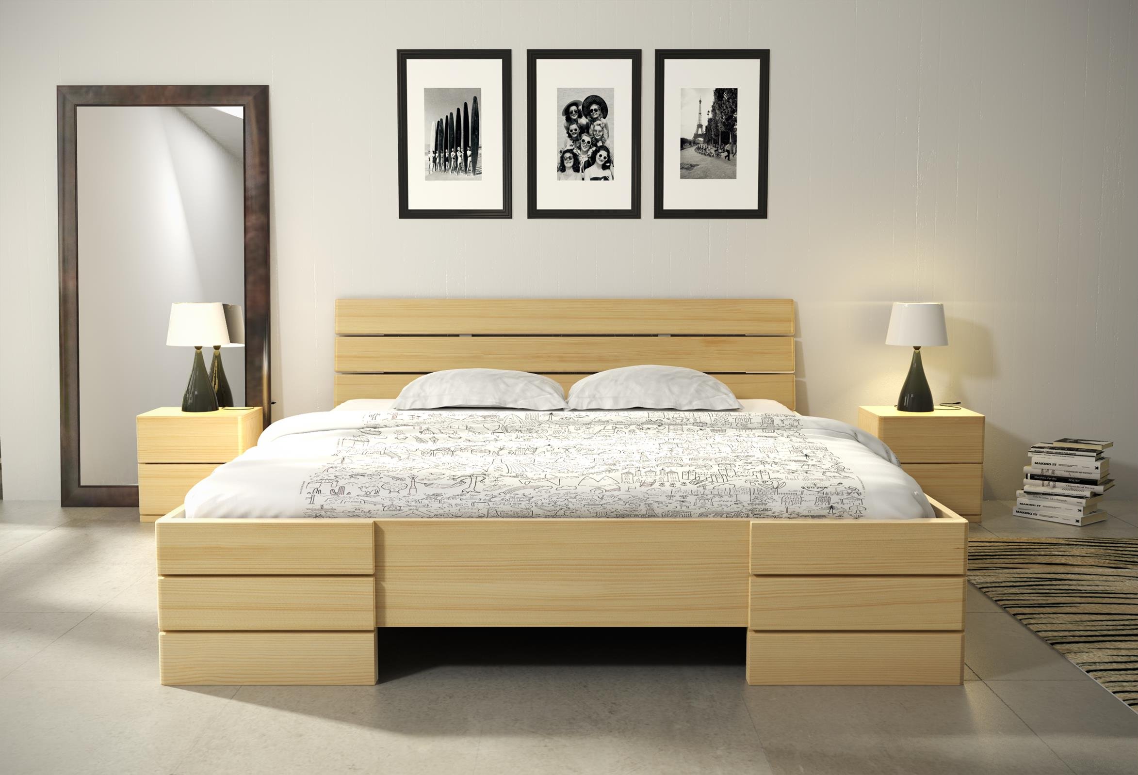 Двуспальные кровати комплект. Кровать Moira Modern Bed 2. Кровать с тумбами. Кровать с тумбочками. Кровать с прикроватными тумбочками.