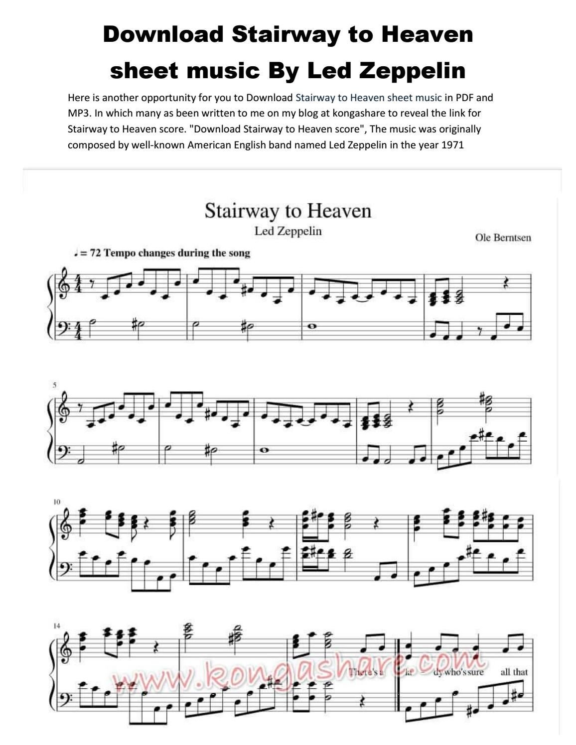 Stairway to heaven перевод на русский