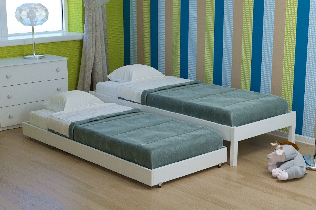 Кровать двойная выдвижная. Кровать Ивиса 2-82 с выдвижным спальным. Выдвижная кровать для двоих детей. Выкатная кровать. Двойная кровать для детей выдвижная.