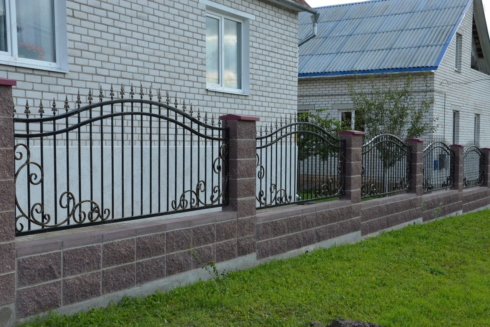 Забор полисадники около дома (77 фото)