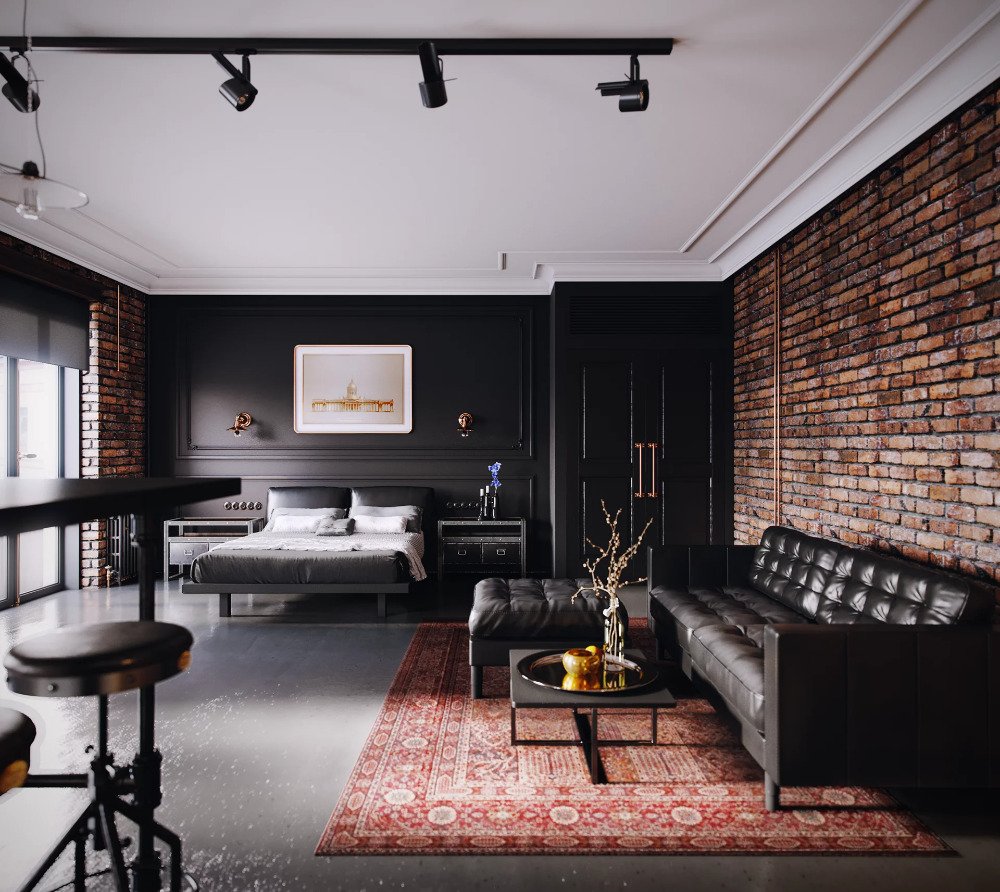 Декоративный кирпич в стиле Loft Black