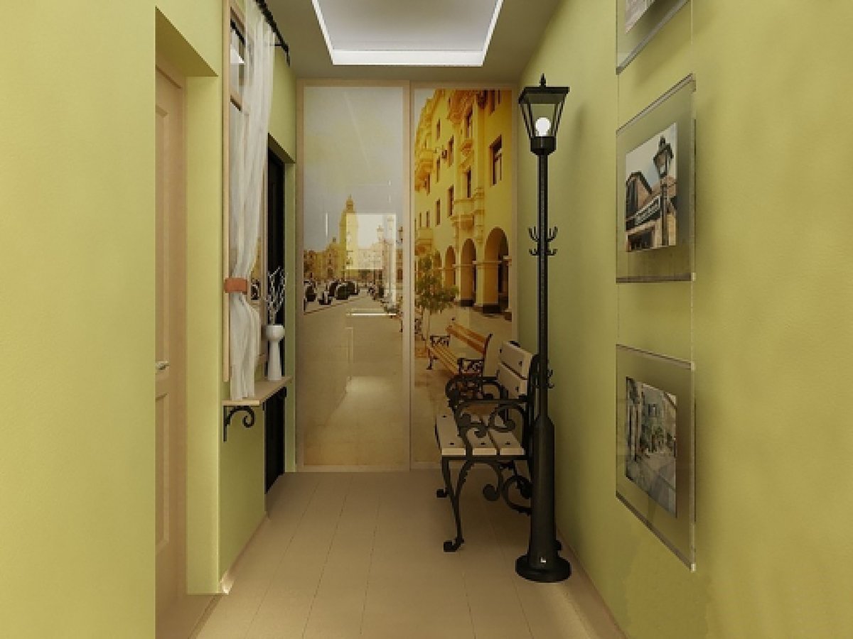 Дизайн длинного узкого коридора в квартире