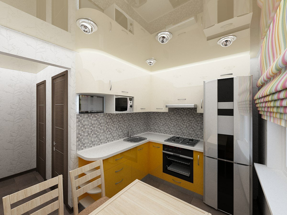 Кухню в стиле Лофт для квартиры Корабля со встроенной стиральной машиной