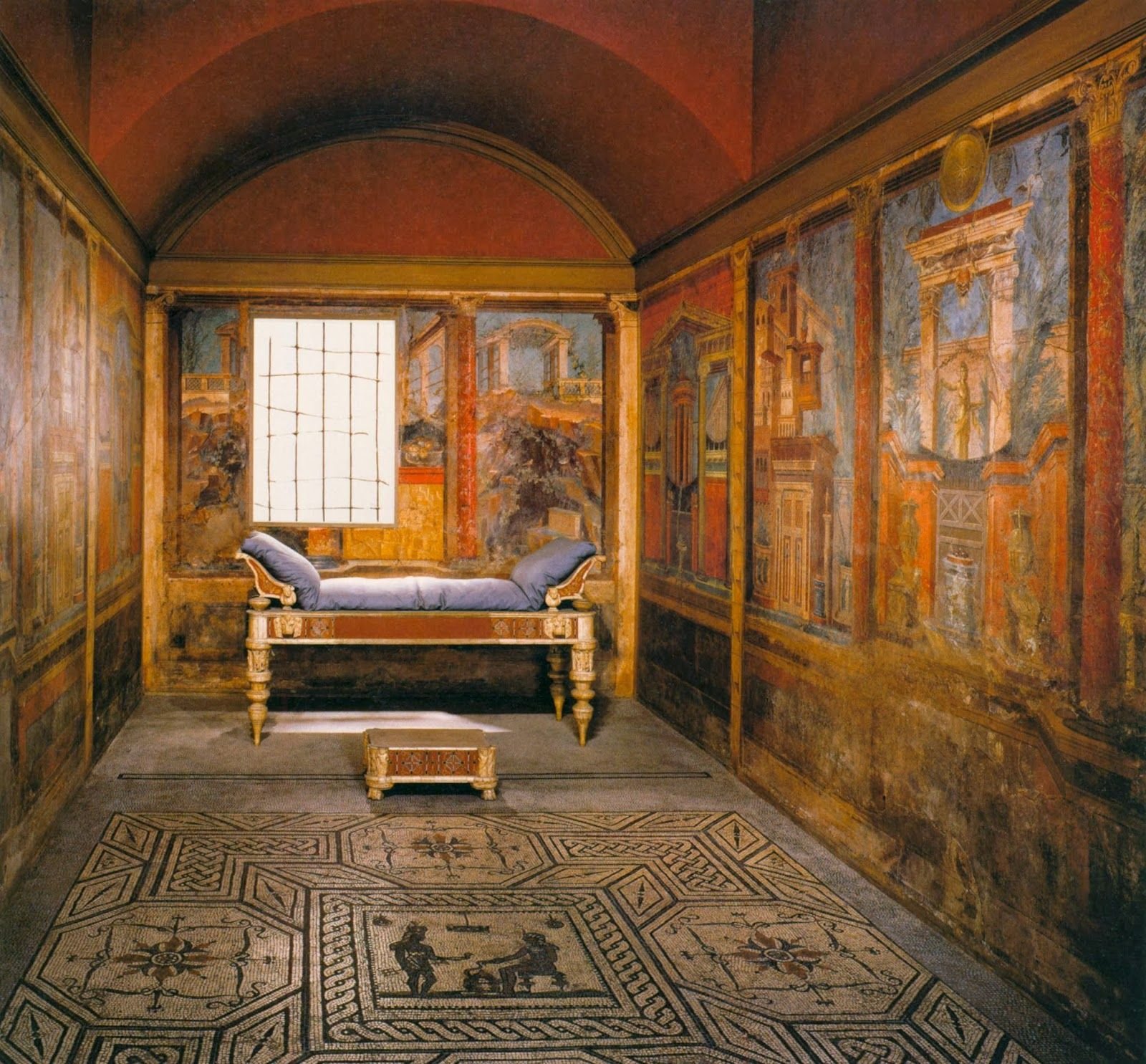 Ванная комната древнего римлянина. Росписи виллы в Боскореале. Римская вилла Помпеи. Вилла в Боскореале древний Рим.