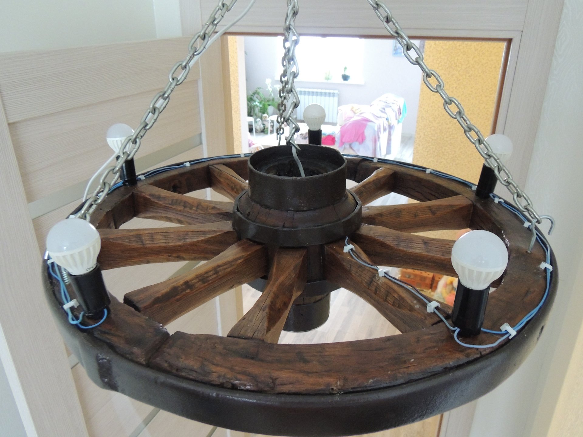 Деревянное колесо для телеги D=72 см для конных телег и декора, колеса из дерева в наличии!