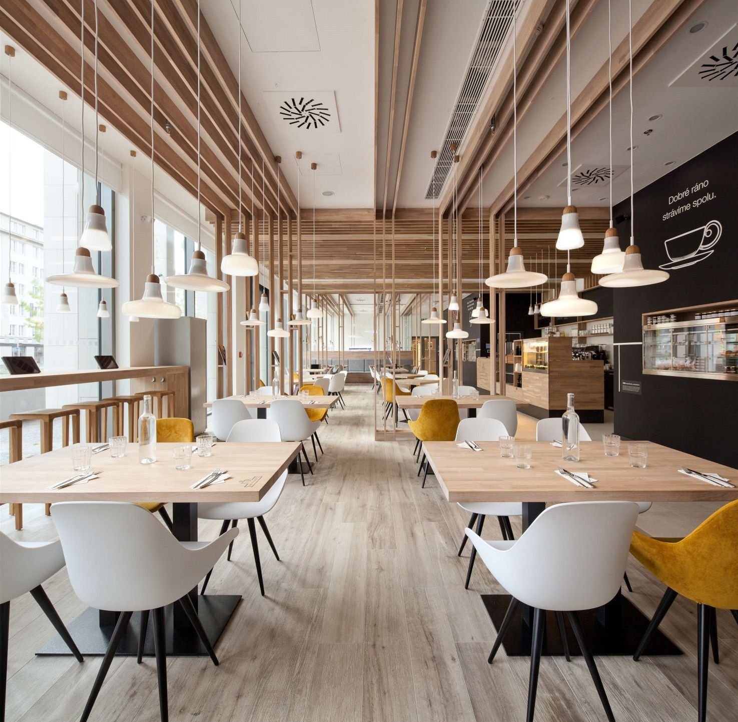 Дизайн интерьера столовых и кафе