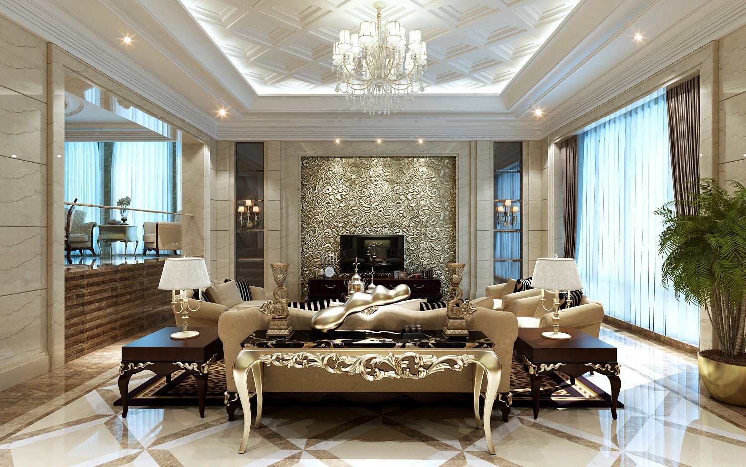 Luxury тг. Интерьер в стиле лакшери Модерн. Стиль лакшери в интерьере. Роскошный интерьер гостиной. Шикарный потолок в гостиной.
