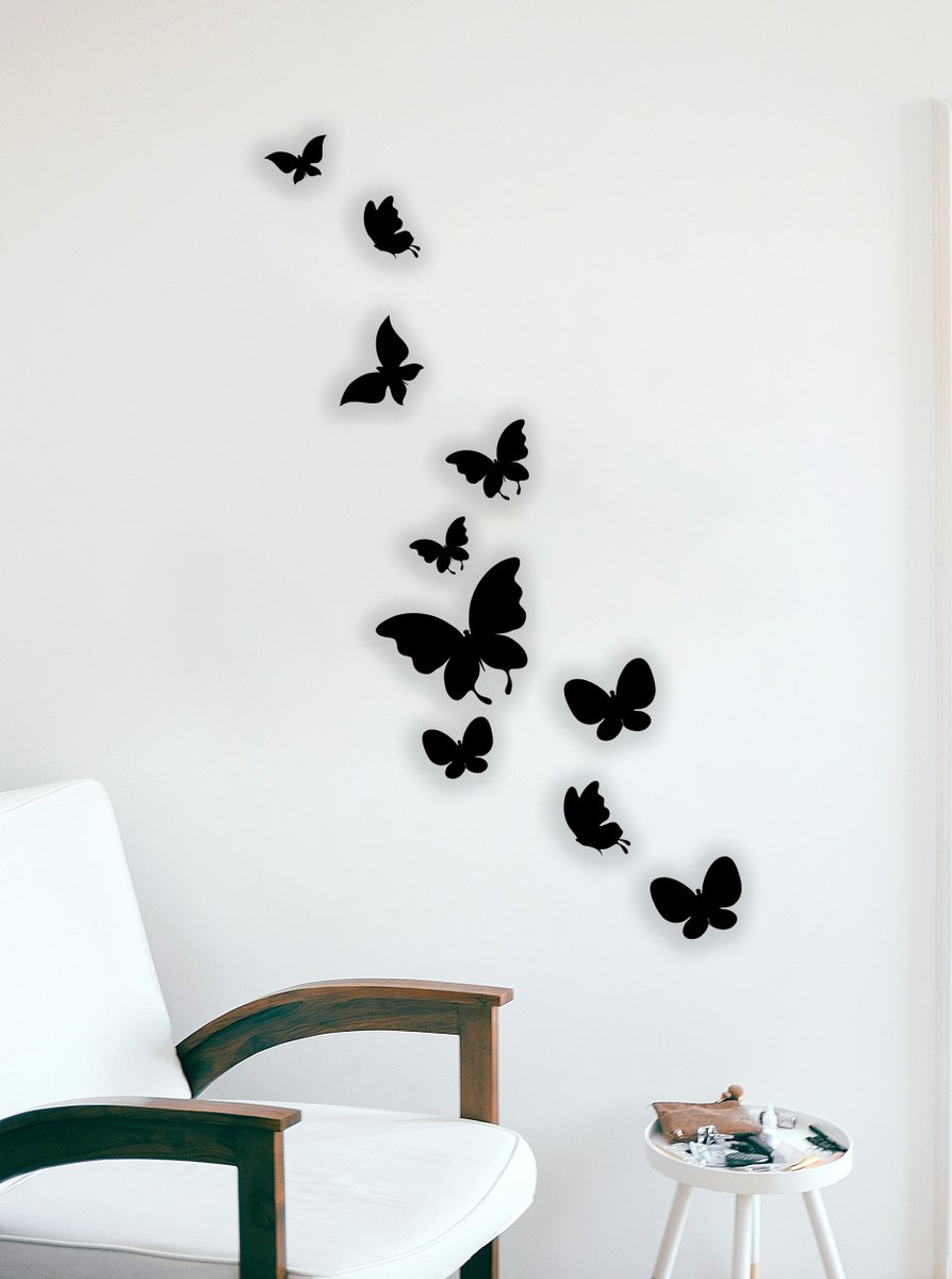 Дерево с бабочками на стене (60 фото)