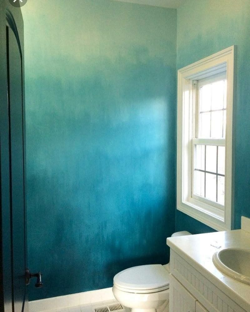 Варианты покраски стен в ванной