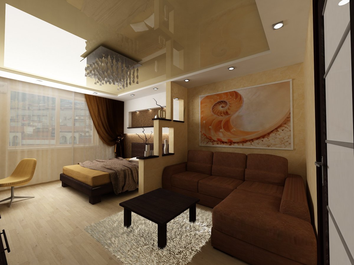Дизайн зала спальни в квартире