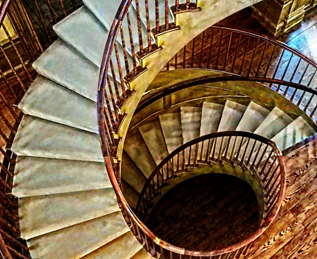 Полувинтовая лестница