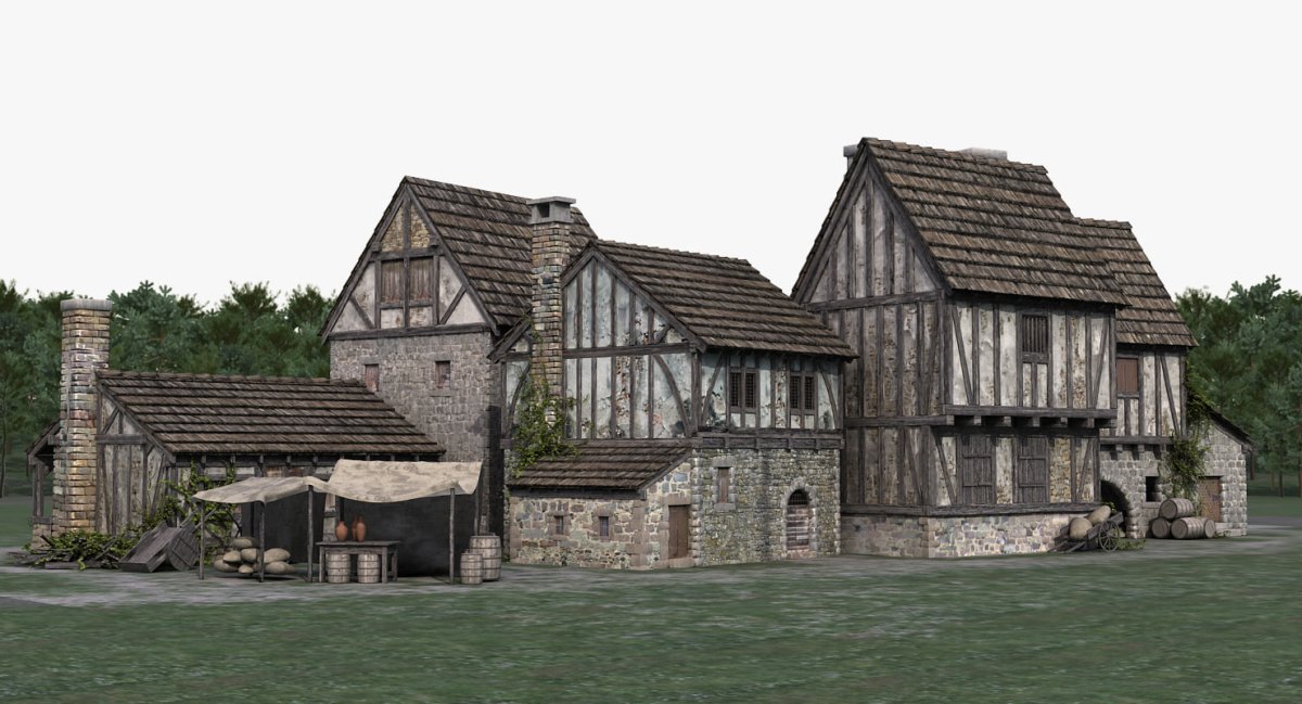 Дома в стиле средневековья