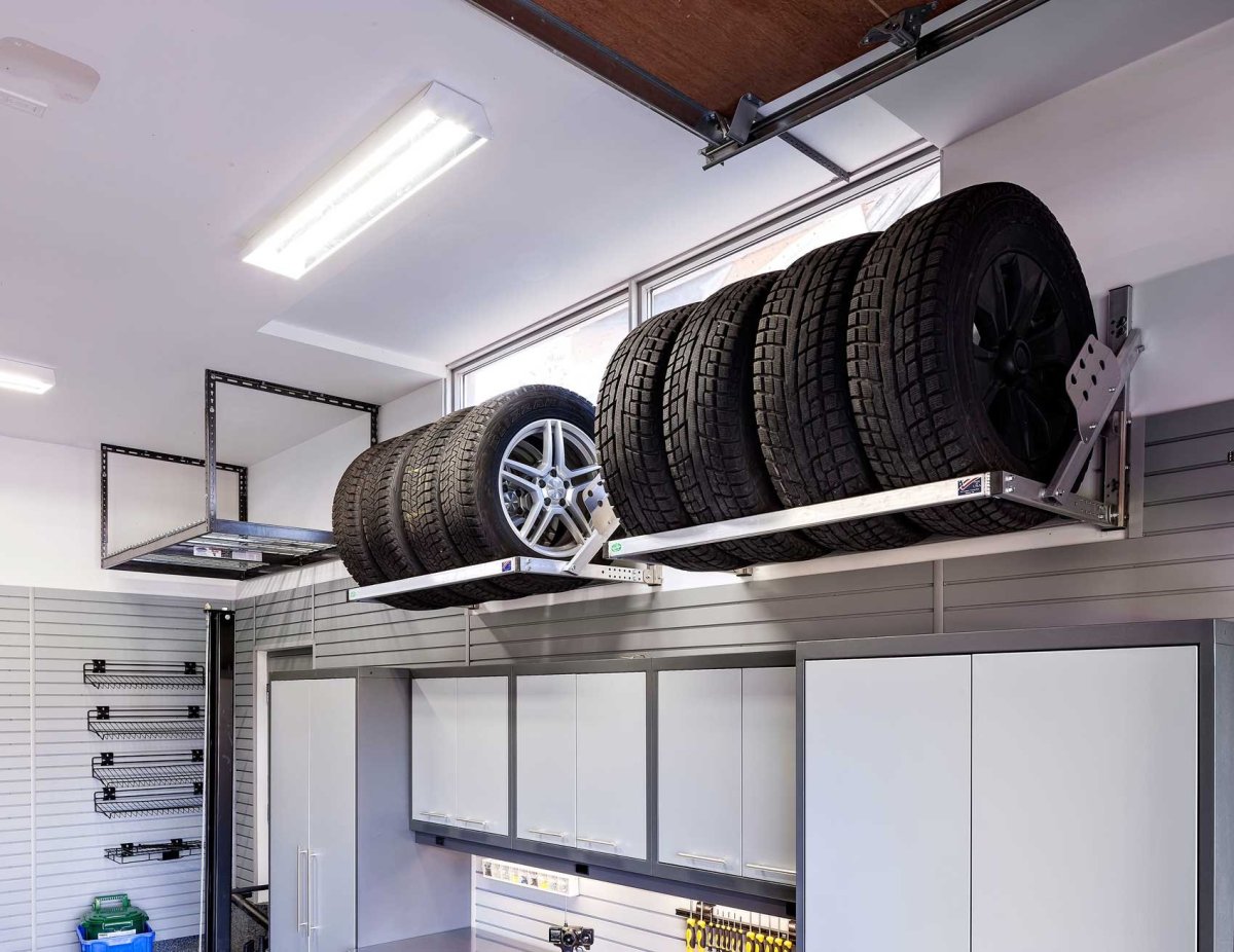 Стеллаж для хранения шин в гараже