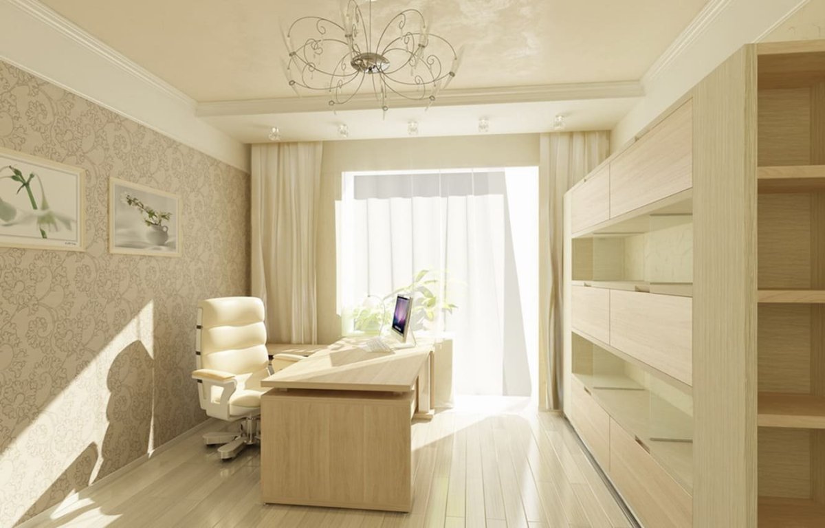 Дизайн спальни кабинета